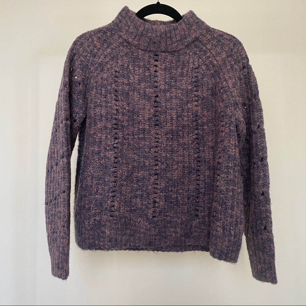 NWT Madewell Pointelle Mockneck Sweater, Size S